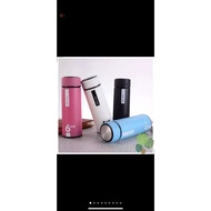 6oup 450ml Glass Water Bottle With Colorful Plastic Cover