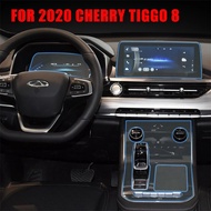 สำหรับ Chery 8 2020 Tiggo 7 Pro 2021 TPU เกียร์เปลี่ยนเกียร์แผงหน้าปัดรถยนต์ Gps สติกเกอร์ฟิล์มป้องกันหน้าจอนำทางรถยนต์ภายในร้าน Tulz34