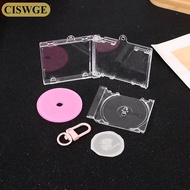 CISWGE พวงกุญแจเคสเปล่าสำหรับอัลบั้ม NFC พร้อมสติ๊กเกอร์ NFC พวงกุญแจเครื่องเล่นซีดีพวงกุญแจอุปกรณ์ต