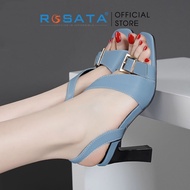 giày cao gót 7cm ROSATA giày SANDAL thời trang ROSATA mã RO658 màu TRẮNG / ĐEN