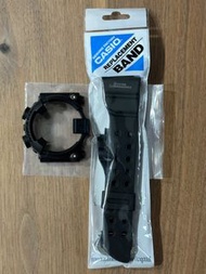 CASIO G-SHOCK GSHOCK100% ORIGINAL PARTS 蛙人 FROGMAN 全新原裝錶帶+殼＋面釘 DW-8200BK-1 DW-8200BK DW-8200 DW8200 GF-8230 GF8230 GF-8250 GW8230B GF8250 GF8230 絕版已停產帶殼 配件 BRAND NEW BNB