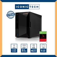 ASUSTOR Drivestor 2 Pro AS3302T 2-Bay Nas Enclosure (Device Only )