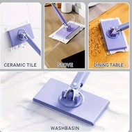 93CM Disposable Flat Mop 360 Rotating Mop For Floor Lazy Hands Free Auto Replacement Wet Wipes Mop