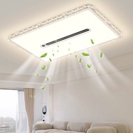 Modern Minimalist Living Room Light Light Guide Plate LCD Display Invisible Fan Light Bedroom Leafle