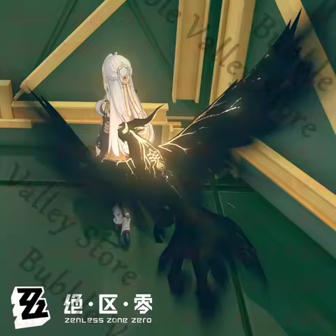 Anime Zenless Zone Zero Yixuan Vivian Hugo Hoshimi Miyabi Cosplay Cartoon Metal Bird Stereomodel Kni