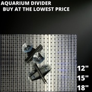 Penghadang Board Aquarium divider partition Fish Tank Divider Plate 2ft 2.5ft 3ft 4ft 12" 15" 18" 鱼缸