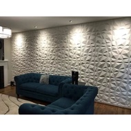 White diamond foam panel wallpaper