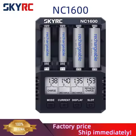 SKYRC NC1600 AA/AAA Battery Charger Discharge for 4 AA NiMH Rechargeable Batteries Recharge Pro Char