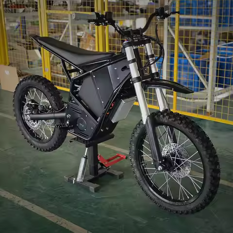 Latest MD-2X Electric Dirt Bike 72V 8000W Mid Drive Motorbike 40Ah Lithium Battery With Hydraulic Di