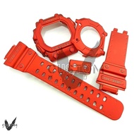 (Vcustom) GX56 KING "RED VELVET" BAND AND BEZEL STRAP