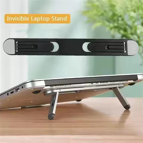 Foldable Adjustable Ergonomic Laptop Riser Portable Cooling Notebook Holder Multiangled Support Stan