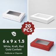 【packing shop] BBT Pastry Box 6 x 9 x 1.5 (pack of 20)