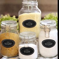 (Best) Hermetico Jar 500ml, 750ml, 1L, 1.5L, 2L Airtight Glass Jar