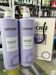 Cặp Dầu Gội Xả Siêu Mềm Mượt Ovychee Silky Smooth 1000ml x2