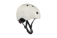 Scoot &amp; Ride - 可調校兒童頭盔連LED閃燈 XXS-S- 玄鐵灰(熊仔款)