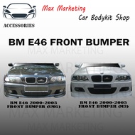BMW 3 SERIES E46 2000-2005 FRONT BUMPER M3 OR SMG MODEL FIBER