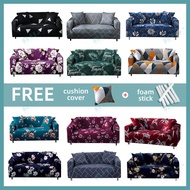 1/2/3/4 Seater sofa cover sofa protector gray geometric spandex sofa cover floral print stretch couch cover for L/I Shape Universal