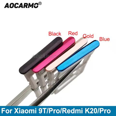 Aocarmo For Xiaomi Mi 9T Pro SIM Card Tray Holder For Redmi K20 Pro Replacement Parts