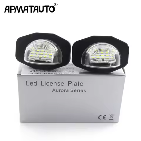 2X canbus Car LED License Plate Lights 12V LED Number Plate Lamp For Toyota Corolla Auris Alphard Si