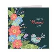 Combo of 4c greeting cards for Women's Day March 8 and October 20 - Small Gray card 09PN07