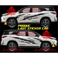 NEW STICKER FORTUNER GR RACING CAR STICKER CUTTING STICKER FORTUNER GR SPORT CAR