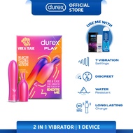 Durex Play Vibe & Tease 2 in 1 Vibrator and Teaser Tip (For Woman) | Quiet Silent & Sensory Adult To
