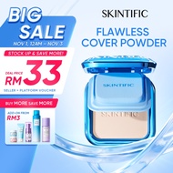 SKINTIFIC TWC Powder 9g Ultra Cover Foundation full coverage Concealer face oil Control compact