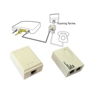Telefon Line ADSL Splitter 1-in 2-out Modem Fax RJ11 Filter Tele Female Splitter Socket for TM Line 