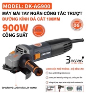 Máy Mài Điện Dekton DK-AG900 - Công Suất 900W - Đá Cắt 100mm - Công Tắc Trượt