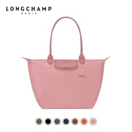 สินค้ามีพร้อมส่งที่ไทย กระเป๋า Longchamp แท้ neo Green series tote bag ขนาด L*M หูยาว กระเป๋าช้อปปิ้ง พับเก็บได้