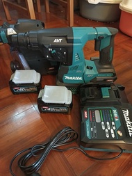 牧田 Makita XGT 40V Max 油壓鑽 HR001G + 集尘系统・附带电池充电器  用過一次 9成9新