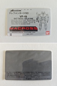 【古董神級/絕版非賣品】超時空要塞初代元祖 BANDAI 萬代官方 VF-1S Valkyrie 50度收藏 日本電話卡