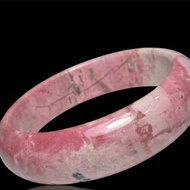 薔薇輝石 手鐲 全粉玉化 老礦原礦 內徑 61mm 玫瑰石 手環 桃花玉