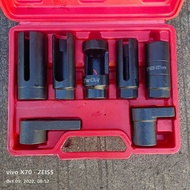 KYW JAPAN 7pcs Oxygen Sensor Socket Wrench 1/2 drive 29mm x 90mm (7mm slot)
