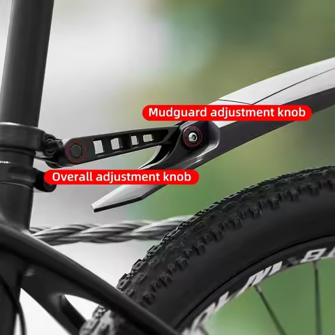 ROCKBROS Fender Mtb Rubber Tail Soft MTB Bike MTB Bike Widen Front Rear Mudguard Adjust Any Angle Fe
