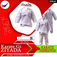 Seragam baju karate pemula ziyada tegi gi pakaian judo aikido jujitsu - OS