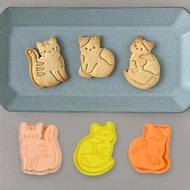 Cartoon Cat Cookie Cutters DIY Bakery Tools and Accessories Stampcookie Cutters