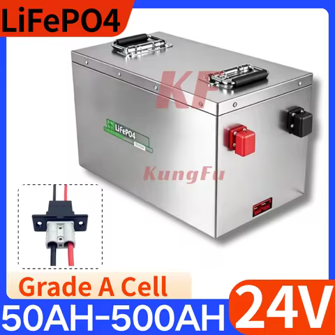 KF- 24V Lifepo4 Battery 100Ah 50Ah 150Ah 200Ah 300Ah 400Ah 500Ah LIthium Batterie for 2KW 5KW Invert