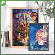 KTT Wooden Photo Frame 4R 5R 6R 8R A3 A4 Poster Frame Puzzle Photo Solid Wood Puzzle Frame Photo Fra