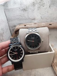 黑 藍寶石 LICORNE 力抗  Entree 恩萃系列 藍寶石 對錶 簡約時尚 男錶 女錶 中性錶 手錶 二手 正品