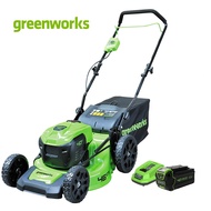 Greenworks รถตัดหญ้าเดินตาม 40 V พร้อมแบตเตอรี่และแท่นชาร์จ (2502307TH)