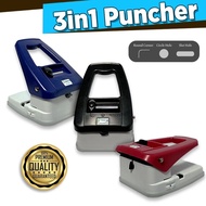 3in1 ID Puncher Oblong - Circle - Corner Warrior Puncher for ID and Tag Making