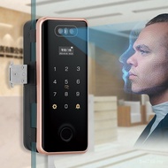 3D Face Office Fingerprint Lock Key New Style APP Graffiti Identification Glass Lock WIFI Glass Door