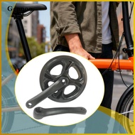 Gepnoo High Strength Folding Bike Crankset 152mm 42T Single Chainring Crank Arm Hollow Tooth Plate f