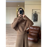 Stylish winter SET, 2-sided wear, sweater + HERS skirt