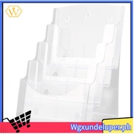 【W】A5 Acrylic Brochure Display Stand Rack Flyer Holder Magazine Organizer