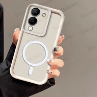 Casing For VIVO Y04 Y29S 4G Border Protection TPU Colorful Cover With Magnetic Sticker