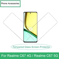 For Realme C67 4G / Realme C67 5G Cellphone Tempered Glass Screen Protector Accessory Parts