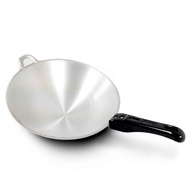 Polished Aluminum Thick Handle Pan / Frying Wok / Single Handle Wok / Edge Handle Pan / Tomyam Pan