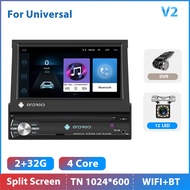 FHJIK Podofo 1din วิทยุติดรถยนต์ CarPlay GPS นำทาง7 "IPS หน้าจอถอดได้1 Din Android 11เครื่องเล่นมัลต